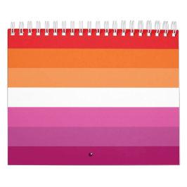 Calendario Bandera del Orgullo Lesbiano