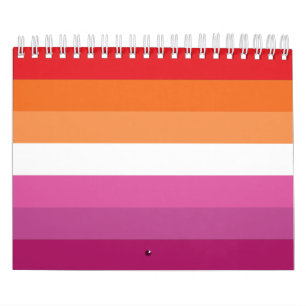 Calendario Bandera del Orgullo Lesbiano