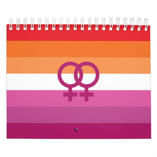 Calendario Bandera del Orgullo Lesbiano WLW (Tapa)