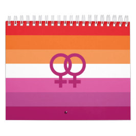 Calendario Bandera del Orgullo Lesbiano WLW
