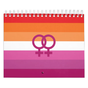 Calendario Bandera del Orgullo Lesbiano WLW