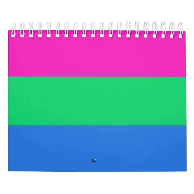 Calendario Bandera del Orgullo Polisexual (Tapa)