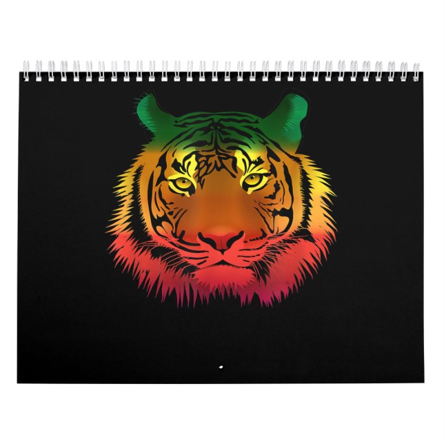 Calendario Bandera del tigre jamaiquino de Guay (Tapa)