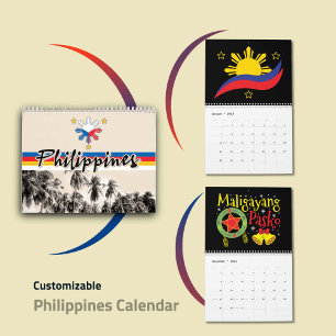 Calendario Bandera filipina filipina Orgullo nacional Arte 20
