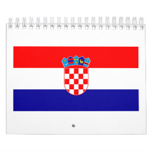 Calendario Bandera nacional de Croacia