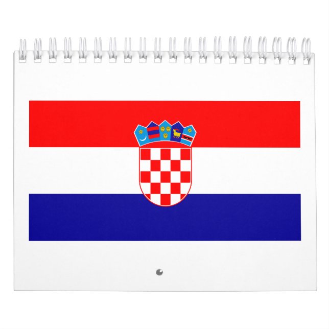 Calendario Bandera nacional de Croacia (Tapa)