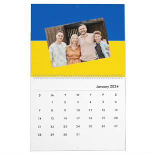 Calendario Bandera ucraniana agrega foto у р а ї н・ htsnihtsn