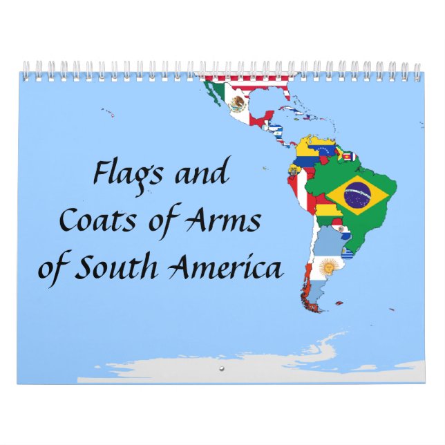 Calendario banderas de sudamérica (Tapa)