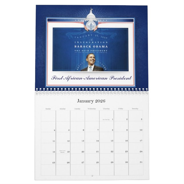 Calendario Barack Obama - Sr. presidente (Jan 2026)
