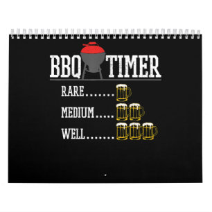 Calendario Barbacoa   BBQ Timer Funny Beer Steak Grilling