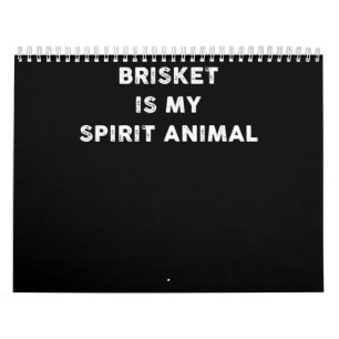 Calendario Barbacoa   Brisket Es Mi Espíritu Animal Regalos D