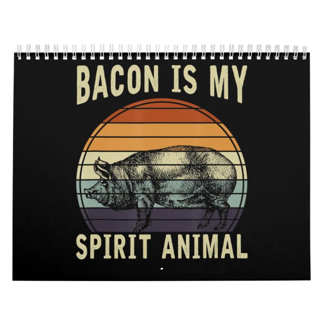 Calendario Barbacoa | El bacon es mi animal espiritual (Tapa)
