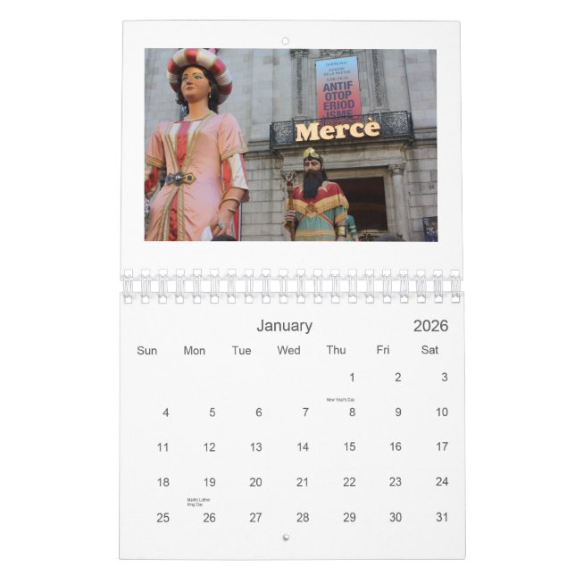 Calendario Barcelona 2011 (Jan 2026)