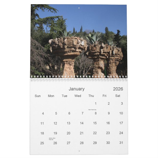 Calendario Barcelona 2016 (Jan 2026)