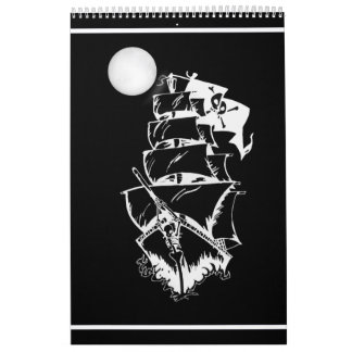 Calendario Barco pirata en alta mar