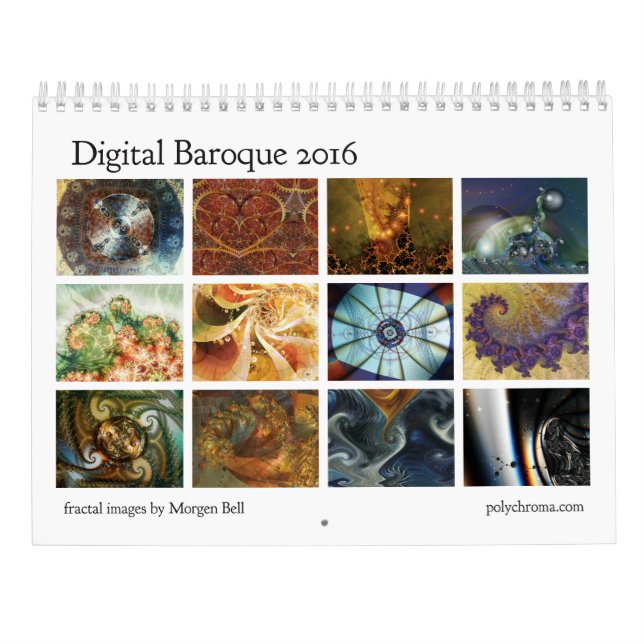 Calendario barroco digital 2016 (Reverso)