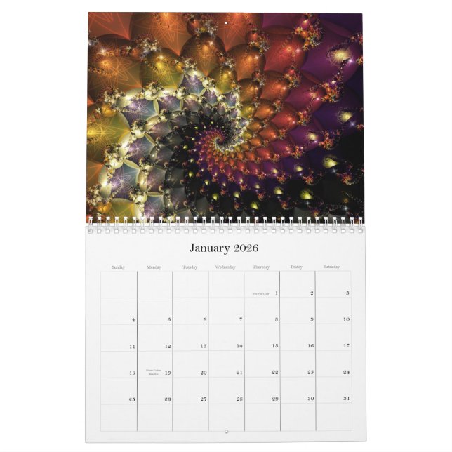 Calendario barroco digital 2017 (Jan 2026)