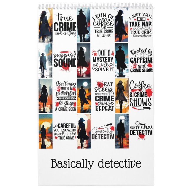 Calendario Básicamente detective (Tapa)