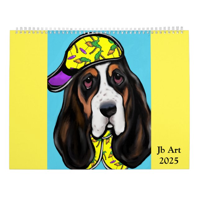 Calendario Basset Hound (Reverso)