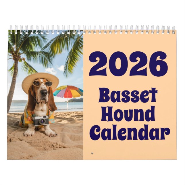 Calendario Basset Hound Calendar (Tapa)