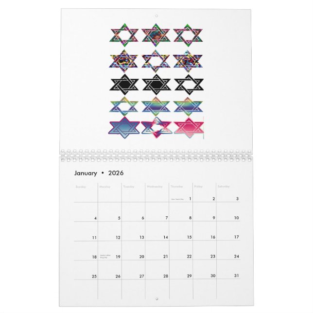 Calendario batik de la estrella (Jan 2026)