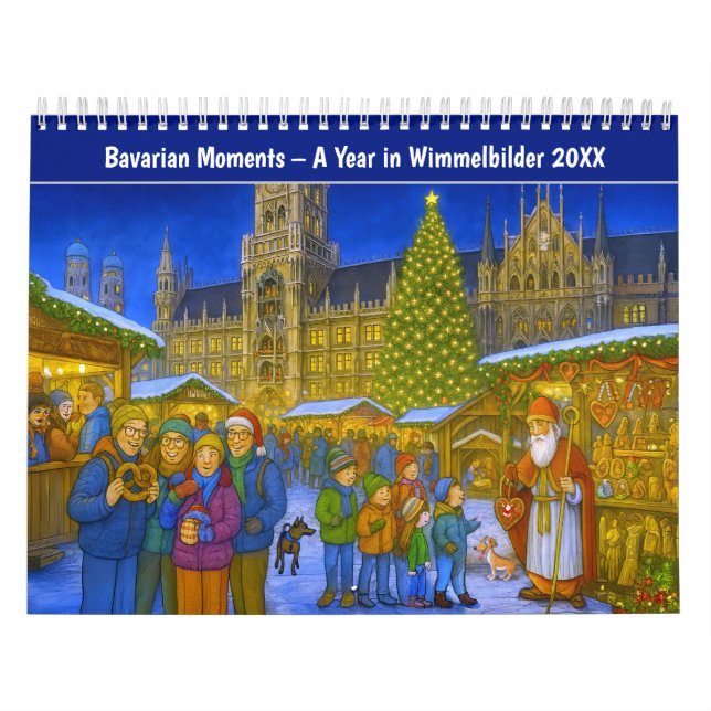 Calendario Bavarian Moments – A Year in Wimmelbilder (Tapa)