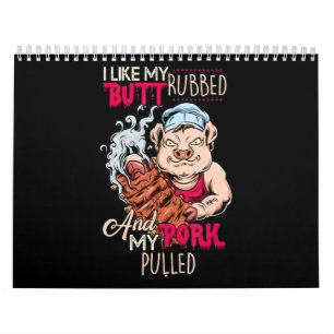 Calendario BBQ BBQ Grillmaster Como Butt Rubbed & Pork Puk Pu