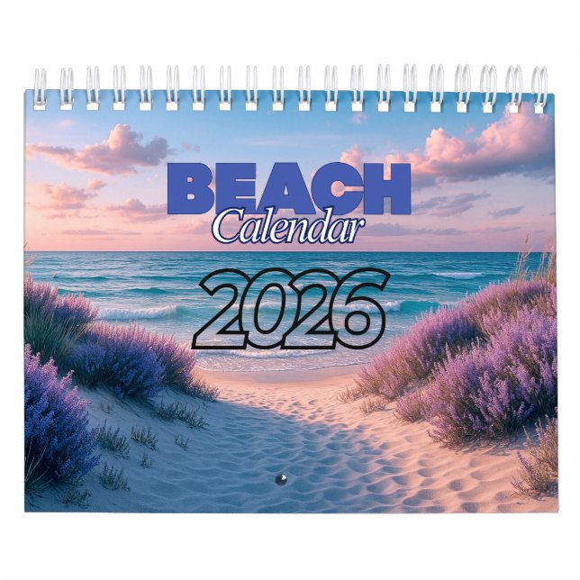Calendario Beach Calendar 2026 (Tapa)