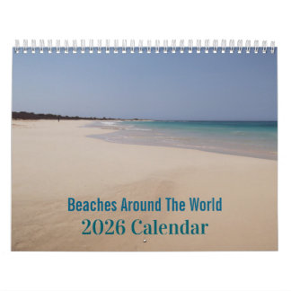 Calendario Beaches Around The World 2026 Calendar
