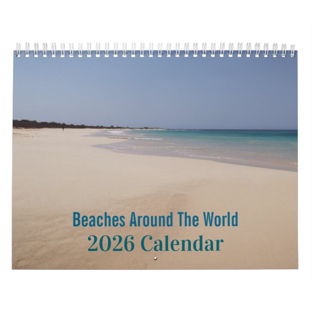 Calendario Beaches Around The World 2026 Calendar (Tapa)
