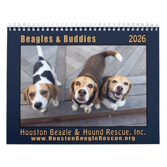 Calendario Beagles and Buddies 2026 Calendar (Tapa)