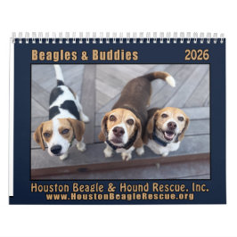 Calendario Beagles and Buddies 2026 Calendar