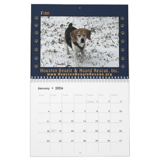 Calendario Beagles and Buddies 2026 Calendar