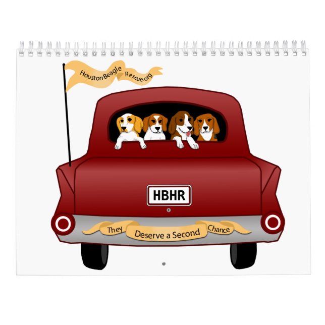 Calendario Beagles y Amigos 2026 (Reverso)