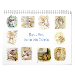 Calendario Beatrix, dos páginas, tamaño mediano
