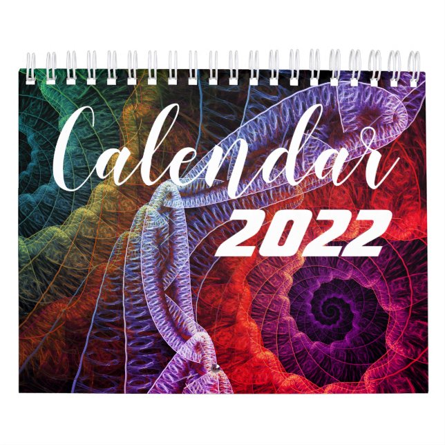 Calendario Beautiful Calendar 2022 with Fractal Art (Tapa)