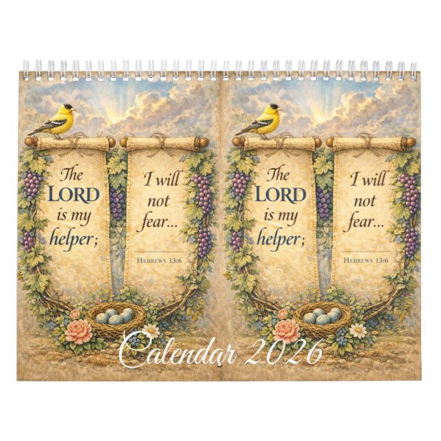 Calendario Beautiful Wall Calendar with Scripture (Tapa)