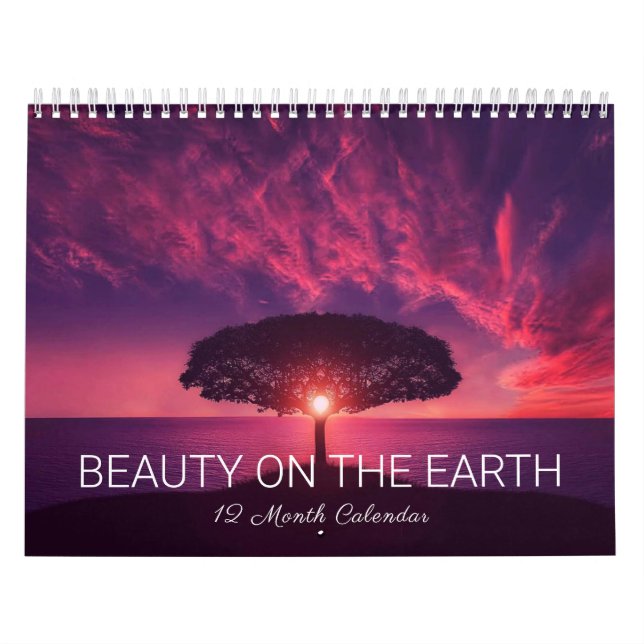 Calendario Beauty on the Earth Scenery and Animals Calendar (Tapa)