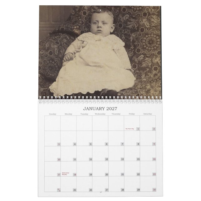 Calendario Bebés #1 del vintage (Jan 2027)