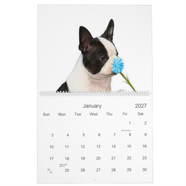 Calendario Bebés 2 de Boston (Jan 2027)