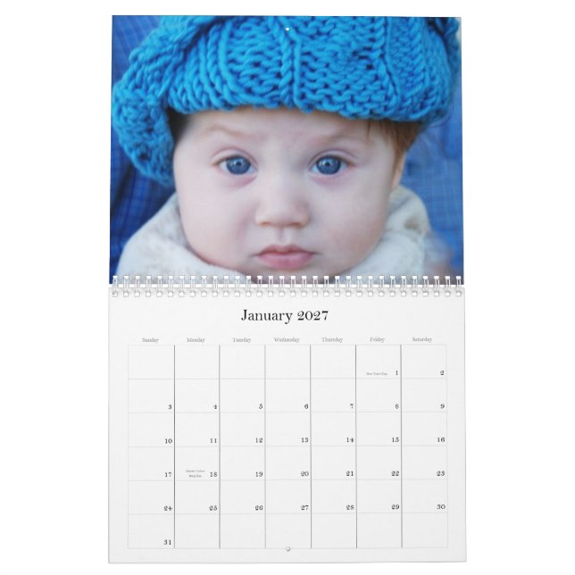 Calendario Bebés - muchachos y chicas (Jan 2027)