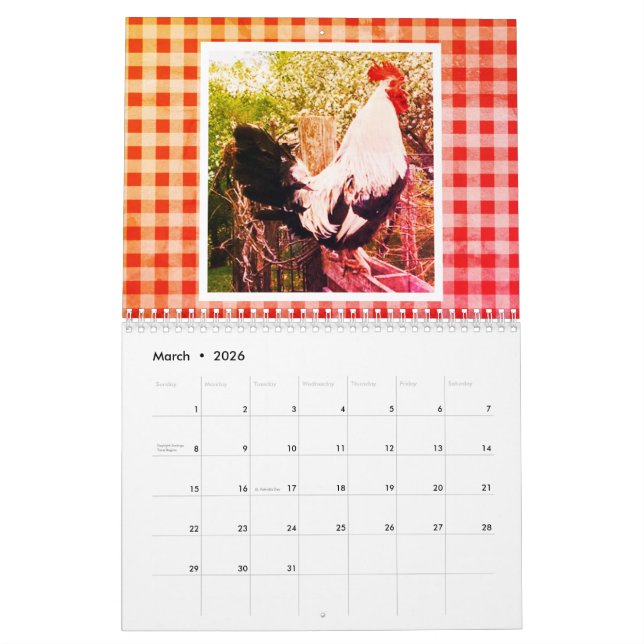 Calendario Becky's Farmhouse Calendar Photography (Mar 2026)