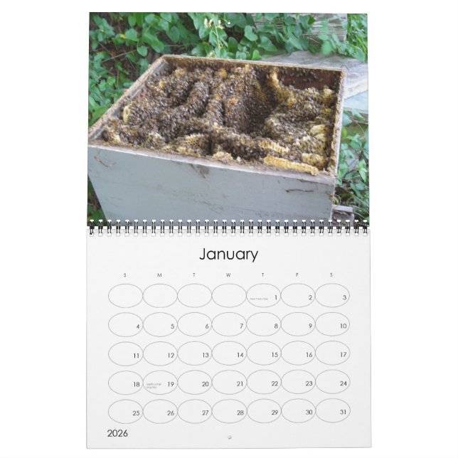 Calendario Bee Happy Calendar (Jan 2026)
