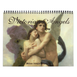 Calendario Bella Artes de época, ángeles de la era victoriana