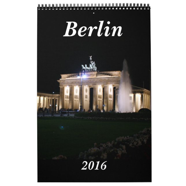 Calendario Berlín Alemania 2016 (Tapa)