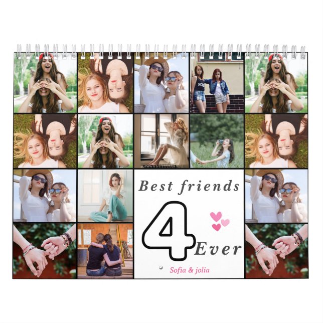 Calendario Best Friends Forever 2026 Calendar – Custom Photo  (Tapa)