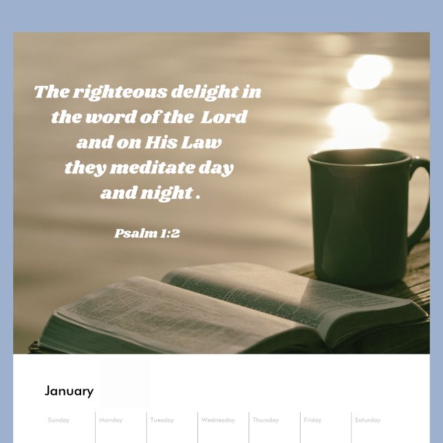 Calendario Bible Verse Christian (Subido por el creador)