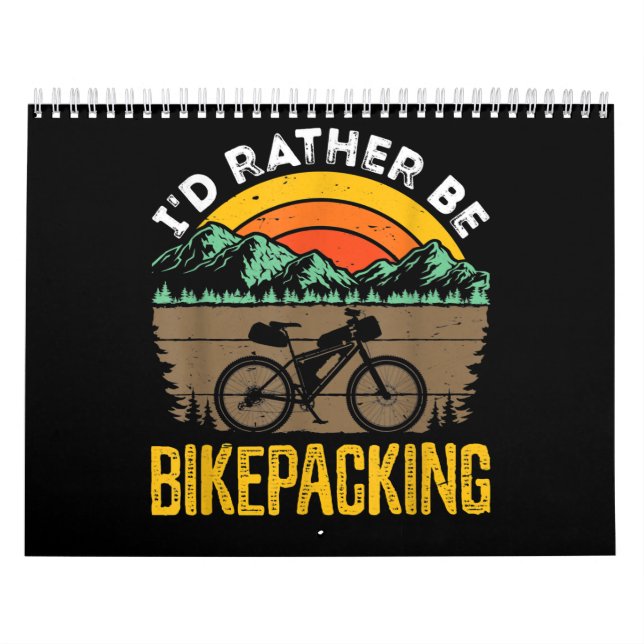 Calendario Bicicleta Bikepacker Mountain Bike Bike Bike (Tapa)
