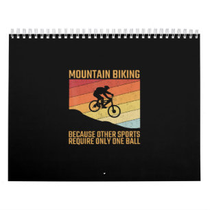 Calendario bicicleta de montaña mtb fuera