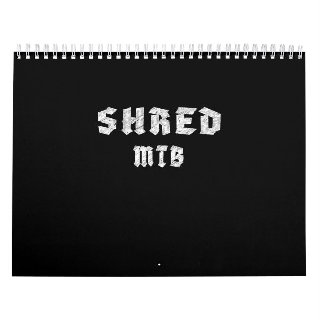 Calendario Bicicleta Mtb Shred (Tapa)